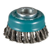 Makita X-Lock 80mm 0.5mm Knot Steel Wire Cup Brush D-73380