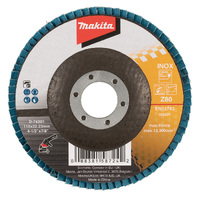 Makita 115mm Eco Flap Disc 80# - Zirconia Flat D-74201