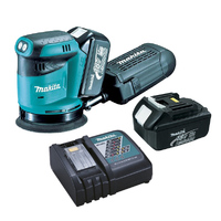 Makita 18V 125mm Random Orbital Sander 3.0Ah Set DBO180RFE