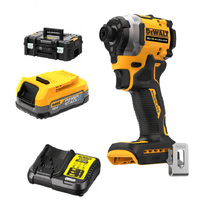 DeWalt 18V XR Compact 3 Speed Impact Driver PowerStack Set DCF850E1T-XE