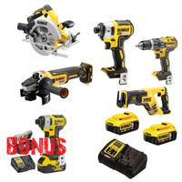 DeWalt 18V 5pce Combo 5.0Ah Kit DCK560P2-XE