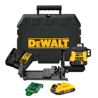 DeWalt 18V XR Compact 3X360&deg; Green Multiline Laser Kit DCLE34031D1-XE