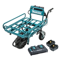 Makita 18Vx2 Brushless Wheelbarrow (with Frame 199116-7) 5.0Ah Set DCU180PT2F