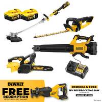 DeWalt 18V XR 4 Piece Outdoor 5.0Ah Combo DCZ441P2-XE