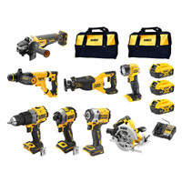 DeWALT Herramientas - 18V AKU fresadora combinada 8 mm, 2x batería 5,0 Ah  XR, cargador DCW604P2