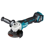 Makita 18V Brushless 125mm Paddle Switch, Variable Speed, Kick Back Detection and Electric Brake Angle Grinder (tool only) DGA517Z