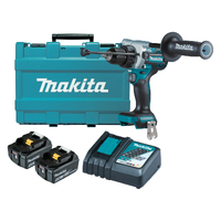 Makita 18V Brushless Hammer Driver Drill 5.0ah Set DHP486RTE