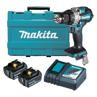 Makita 18V Brushless Hammer Driver Drill 5.0ah Set DHP489RTE