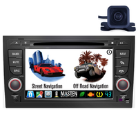 For Audi A4 02-07 B6 B7 GPS Car Player Navigation System Bluetooth Off Road Maps Off Line Street Nav Radio Stereo DVD With CCD Mini Camera | AND4-AA4C