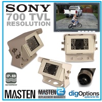 Truck Van Car Reversing Sony CCD Camera HD Rear View IR Caravan White Reverse RC-HD06-W