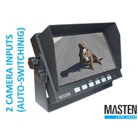 7 inch TFT-LCD Car Monitor Backup Camera 2 Inputs Full Colour