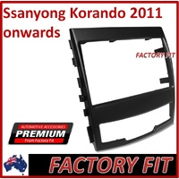 For Ssanyong Korando Car Stereo Radio Double 2 Din Panel Fascia Plate Facia Dash Kit SF-S06