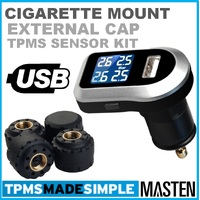 Tyre Pressure Monitoring System LCD TPMS 4 External Sensors Wireless 4x4 Car Psi Bar Diagnostic Tools TP-14