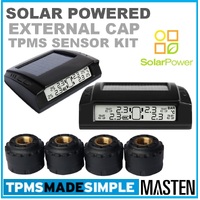 Solar Power TPMS Tyre Pressure Monitoring System LCD 4 External Sensors 4x4 PSI Diagnostic Tools | TP-15