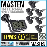 6 TPMS Tyre Pressure Monitoring System Caravan Truck RV Sensor LCD 4WD Wireless 4x4 TP-21-6