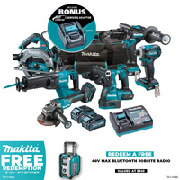 Makita 6 Piece 40V Max 4.0Ah Combo Kit DK0115G601