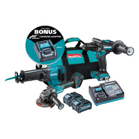 Makita 3 Piece 40V Max 4.0Ah Combo Kit DK0133G301