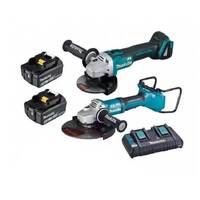 Makita 18V Brushless Grinder Combo Kit 5.0ah DLX2251PT