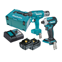 Makita 18V 2 Piece Brushless 6.4mm Riveter/Impact Driver 5.0ah Combo DLX2365TJ