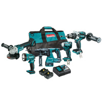Makita 18V Brushless 5 Piece 5.0Ah Combo DLX5019T
