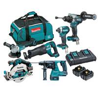 Makita 18V Brushless 8 Piece 6.0ah Combo DLX8046GX1