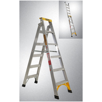 Gorilla Ladders Dual purpose ladder 6 Step (1.75 - 3.14m) Pro-Lite Aluminium 150kg Industrial  DM006-PRO