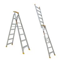 Gorilla Ladders Dual purpose ladder 7 Step (2.05 - 3.74m) Pro-Lite Aluminium 150kg Industrial  DM007-PRO