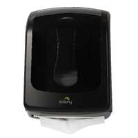 Dolphy slimline durable abs paper towel dispenser - black