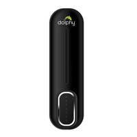 Dolphy multi compatible abs wall mount soap dispenser 300ml - black