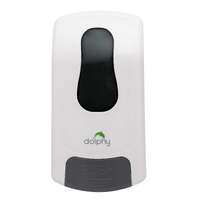 Dolphy manual multi compatible abs soap-sanitiser dispenser 1000ml - white