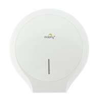 Dolphy jumbo lockable abs toilet roll dispenser - white