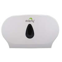 Twin jumbo toilet roll dispenser - white