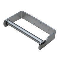 Dolphy elegant space saving stainless steel toilet roll holder - silver