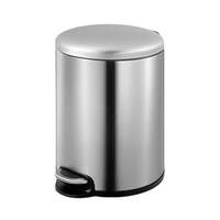 5 liter stainless steel round pedal bin