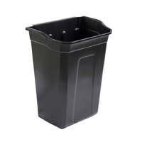Black 30l polypropylene trash can