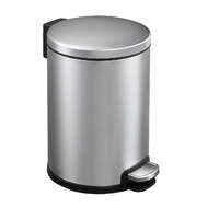 6l round stainless steel pedal bin