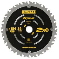 Dewalt 184mm 24t Extreme Demolition Circular Saw Blade DT90254-QZ