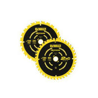 DeWalt 184mm 24/40T Extreme Life Circular Saw Blades - 2 Pack DT90260-QZ