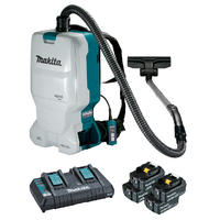 Makita 18Vx2 Backpack Vacuum 4x 6.0Ah Set DVC660G4X1