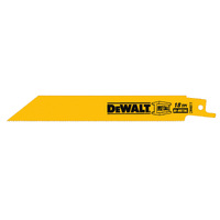 DeWalt 152mm (6") 18 TPI Bi-Metal Reciprocating Saw Blade 5pc DW4811