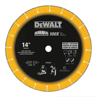 DeWalt 355mm x 2.8 x 25.4mm Diamond Chop Saw Ferrous Metal Blade DW8500