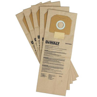 DeWalt 5 Paper Dust Bags (Suits DWV902M & DWV900L) DWV9401-XJ