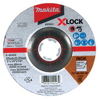 Makita X-Lock 125 x 6 D/C Inox Grind Disc 25pk E-00402-25