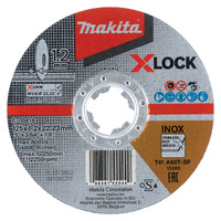 Makita X-Lock 125 x 1.2 x 22.23 Flat Inox Cut Disc E-00418
