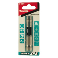 Makita HEX4 x 75mm Impact XPS Power Bit (2pk) E-09248