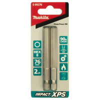 Makita HEX8 x 75mm Impact XPS Power Bit (2pk) E-09276