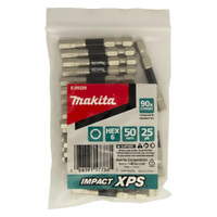Makita HEX6 x 50mm Impact XPS Power Bit (25pk) E-09329