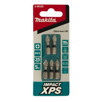 Makita PH1 x 25mm Impact XPS Insert Bit (5pk) E-09335