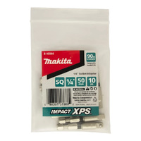 Makita 1/4" SQ x 50mm Impact XPS Socket Adapter (10pk) E-10344