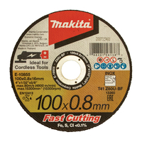 Makita Elite 100x0.8x16mm Inox Cutting Disc 12pk E-10855-12